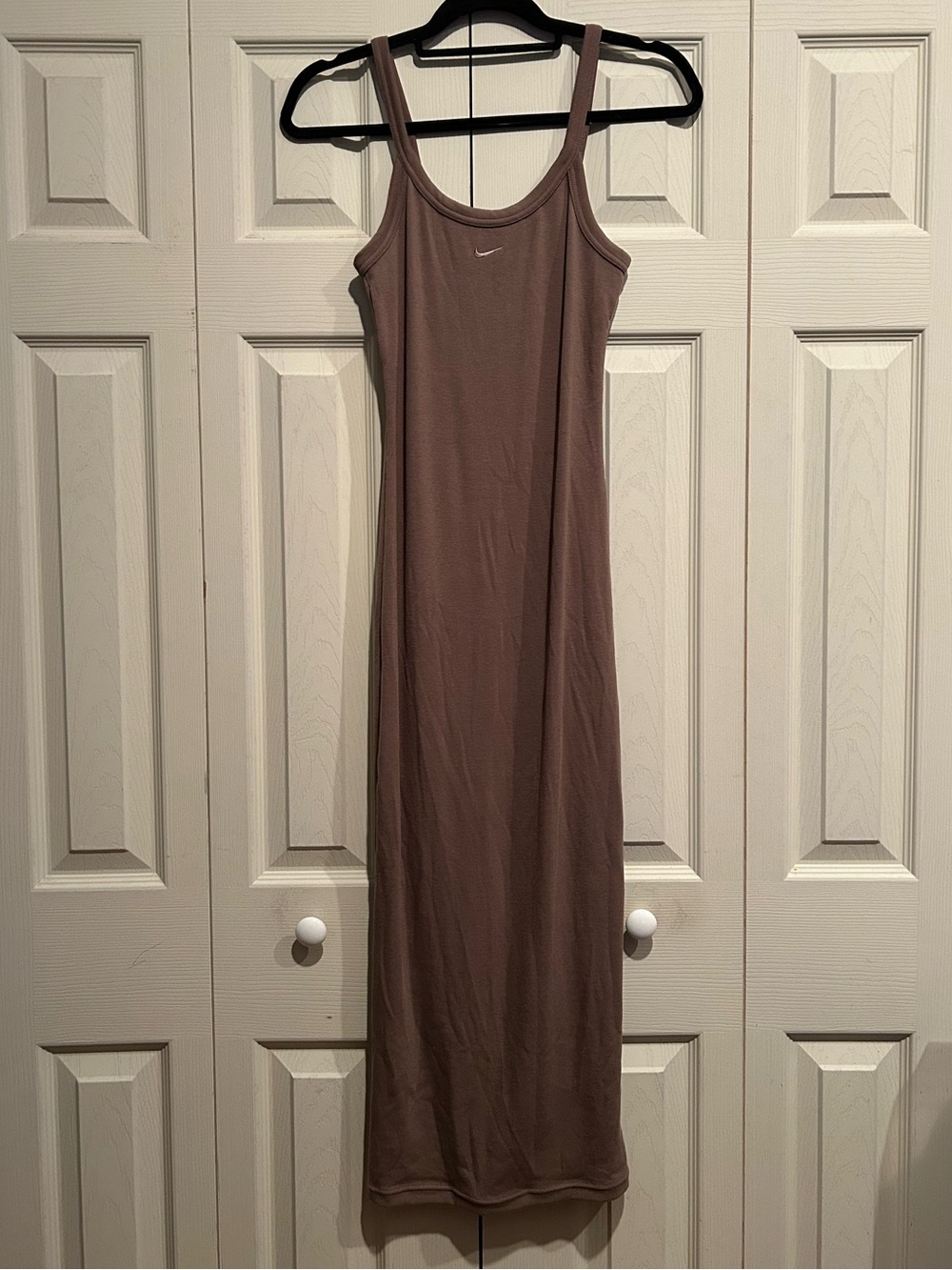 Nike Women's Mauve Brown Slim Tank Maxi Dress